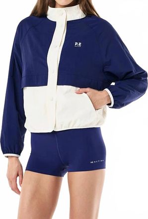 P.E Nation Technique Spray Jacket In Bright Navy