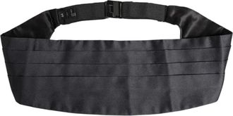 Dolce & Gabbana Silk Satin Cummerbund - Heren - Riemen - Blauw - 2XL - Accessoires