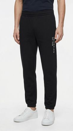 Calvin Klein Jeans Sweathose CALVIN KLEIN JEANS CALVIN 1968 GRAPHIC, Herren, Gr. XXL, N-Gr, schwarz, Sweatware, Obermaterial: 100% Baumwolle, unifarben, regular fit lang