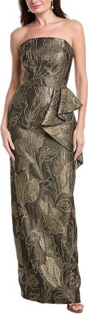Rene Ruiz Strapless Column Gown