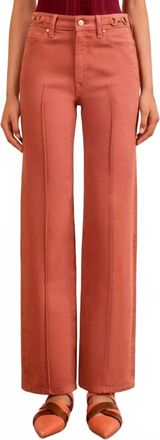 Ulla Johnson Agatha Straight Leg Pintuck Jeans In Garden Rose