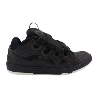 Lanvin Curb Sneakers - Heren - Schoenen - Zwart - Maat: 45 EU Zijde