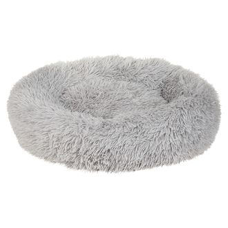 Beliani Cama Para Perro De Pelo Sint&eacute;tico Gris Claro 60 Cm Mascota Gato Suave Kulu