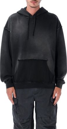 Diesel Black Distressed Hoodie