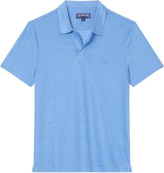 Vilebrequin Pyramid Poloshirt - Heren - Tops - Blauw - Maat: L Linnen