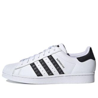 adidas Superstar Logo Stripes - White Black H68101