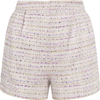 Faina Boucl&eacute; korte broek Dames Lavendel veelkleurig