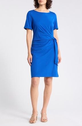 DKNY Faux Wrap Dress in Atlantic Blue at Nordstrom Rack, Size X-Small
