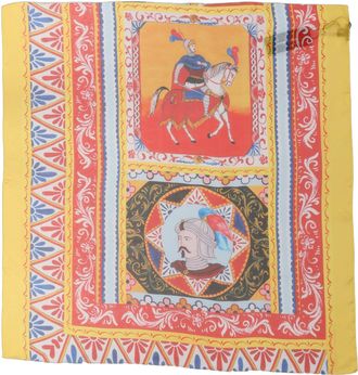 Dolce & Gabbana Multicolor Silk Printed Square Foulard Womens Scarf