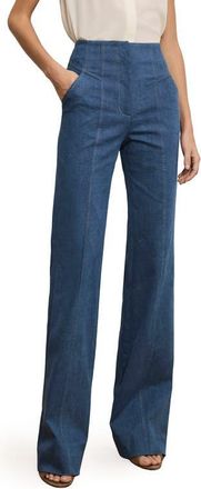 Veronica Beard Frenkle Topstitch Detail Cotton Blend Pants in Cosmo at Nordstrom, Size 00