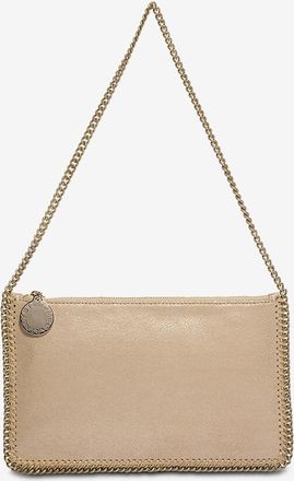 Stella McCartney Rechteckige Schultertasche aus Kunstleder mit Kettenriemen Falabella