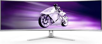 Philips Monitor Oled QD 49Philips 49M2C8900 Gaming curvo Qhd 5120x1440p classe G Bianco [49M2C8900/00]