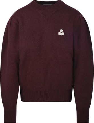 Isabel Marant Maglione Kelaya con maniche a palloncino - Rosso