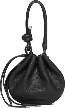 Behno Medium Ina Pebble Leather Shoulder Bag in Black at Nordstrom