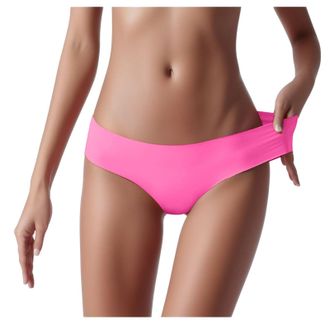 Generic Womens Seamless Cotton Underwear - High Waist Breathable Hipster Panties - Everyday Comfort No VPL Soft Stretch Underwear for Women - Tagless Sensual 