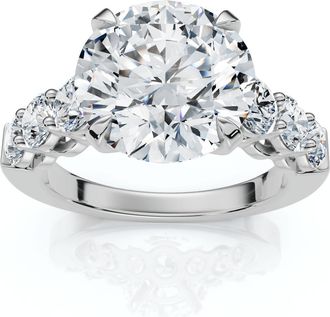 Pompeii3 Certified 5Ct Diamond Engagement Ring 14k Gold or Platinum Lab Grown