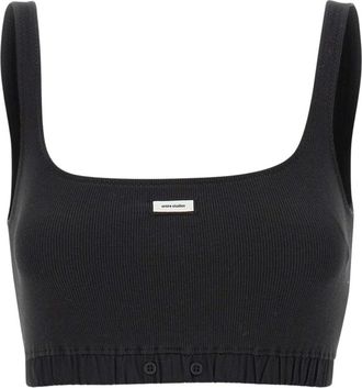 Entire studios Lounge Bra - Dames - Tops zonder mouwen - Zwart - S - Katoen - Tops