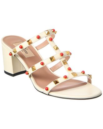 Valentino Rockstud Caged 60 Leather Sandal