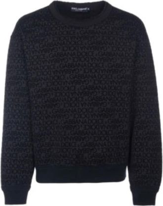 Dolce & Gabbana Heren, Truien, Zwart, Maat: S Katoen