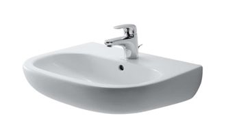 Duravit Duravit D-code - Lavabo 60x46 Cm, Con 1 Orificio Para Grifer&iacute;a, Blanco Alpino 23106000002