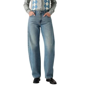 Levi's Jeans, Dames, Blauw, W26 L30, Denim, Loose-fit Jeans