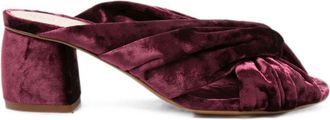 Forte_Forte fluwelen haksandalen