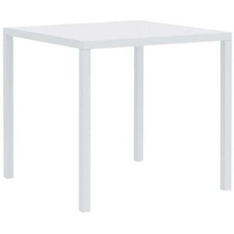 Vermobil Vermobil Tavolo Quadris Metallo Quadrato 80 x 80 Cm H 75 Cm Bianco