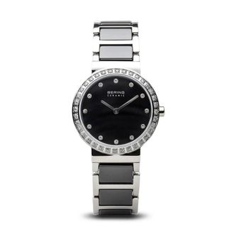 Bering Dameshorloge Keramiek 29 mm Armband Roestvrij Staal- Keramiek 10729-702 - Dames - Horloges - Grijs - ONE Size - Accessoires