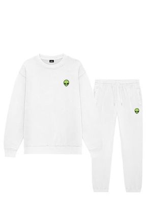 Dalix Alien Sweatsuit in White at Nordstrom, Size Xxx-Large