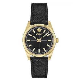 Versace Millenyium Quartz Black Dial Ladies Watch VE0E00125