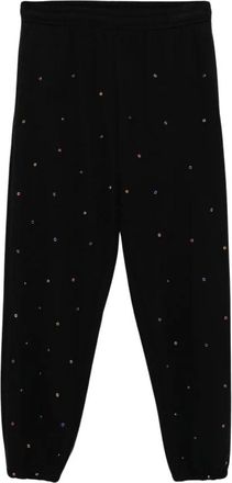 Sky High Farm SKY High Farm, Broeken, Heren, Zwart, S, Katoen, Studded Trainingsbroeken Knit