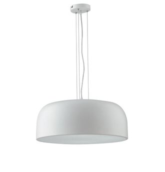Fan Europe Fan Europe Bistrot - L&aacute;mpara Colgante De Techo Tipo Domo, Blanco, Blanco, E27
