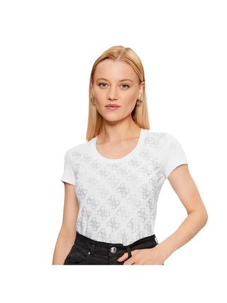 Guess dames T-shirt met strasssteentjes, maat 4g