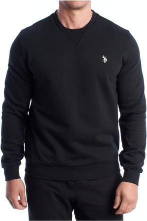 U.S.Polo Association U.s. Polo Assn., Heren, Sweatshirts & Hoodies, Zwart, Maat: M Katoen