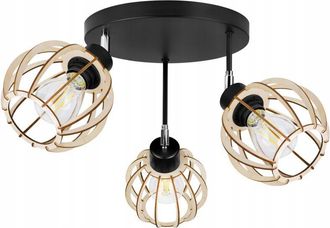 OEM L&aacute;mpara De Techo Colgante Led Moderna De Madera