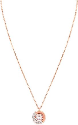 Swarovski Dextera Pendant Rose Gold Shiny Crystal
