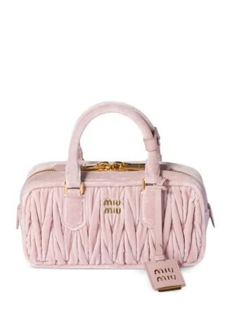 Miu Miu Borsa tote Arcadie matelass&eacute; - Rosa