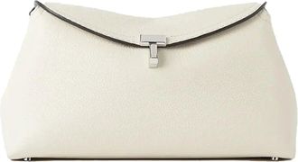 Toteme Toteme T-Lock-Clutch aus Leder