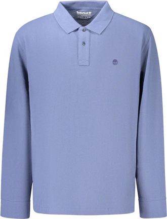 Timberland Millers River Long-Sleeve Pique Polo - Heren - Tops - Blauw - Maat: 2XL Katoen
