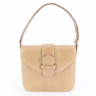 Saint Laurent Beige Leather Shoulder Bag Tote Bag (Pre-Owned)