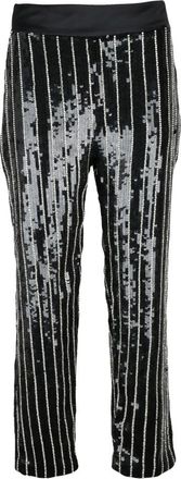 Elisabetta Franchi Broeken, Dames, Zwart, XL, Polyester, Wijde broek