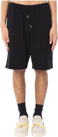 MC2 Saint Barth Argo Fleece Shorts - Heren - Korte Broeken - Zwart - M - Korte Broeken