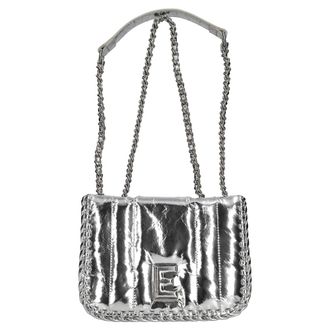 Ermanno Scervino Tassen, Dames, Grijs, ONE Size, Leer, Schoudertas van Imitatieleer