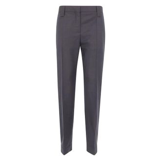 Versace Straight Broeken - Dames - Straight fit broeken - Bruin - S - Broeken