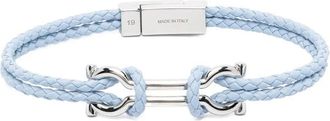 Ferragamo Double Gancini Bracelet - male - Ferragamo - Bracelets - Blue - ONE SIZE - Accessories