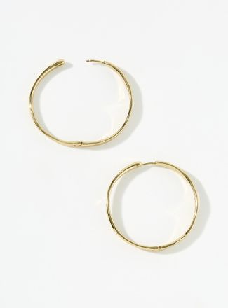 Pilgrim Womens Large wavy Hoop Earrings