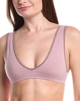 Bambooa Bamboo Set Of 2 Seamless Cheeky Plunge Open Back Bralette
