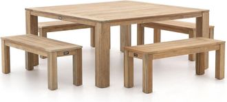 Rough Country Rustic Furniture ROUGH-X 170x170cm picknickset 5-delig