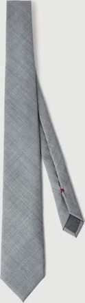 Brunello Cucinelli Virgin wool tie in Medium Grey at Nordstrom