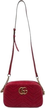 Gucci Borsa a tracolla pre-owned in velluto trapuntato - - Pre-owned - Donna - Rosso - ONE SIZE